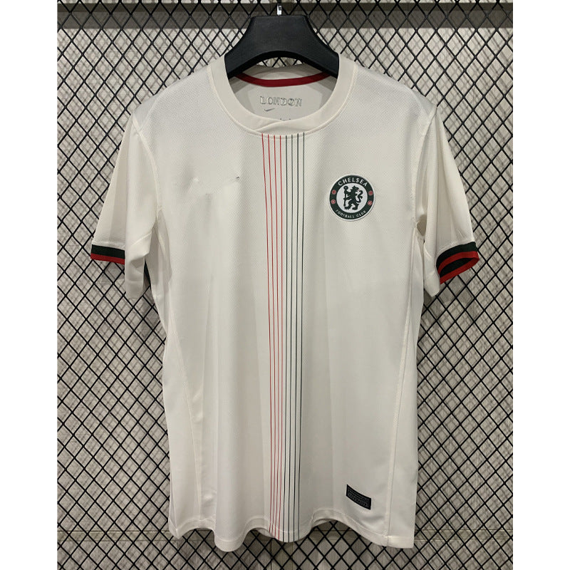 Men's Short-Sleeve Football Jersey - Polyester, Striped