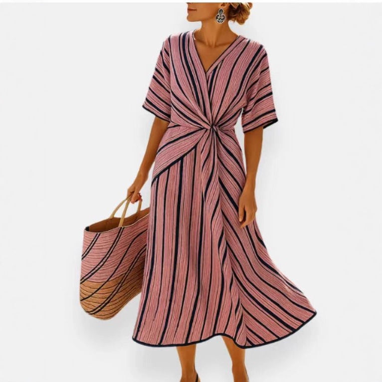Independent website's new summer European and American style Bohemian elegant dress, cross-border style commuter long dress
