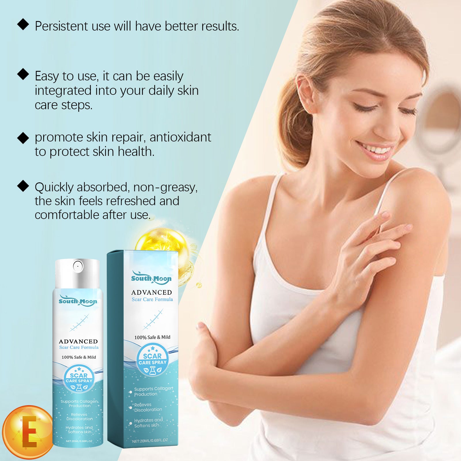 SOUTH MOON Skin Care Spray Gentle repair, moisturizing and smoothing skin Skin Care Spray