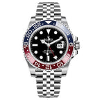Rolex Cola bezel GMT-Master automatic mechanical watch for men, Inter Milan CLEANVS, sapphire crystal.