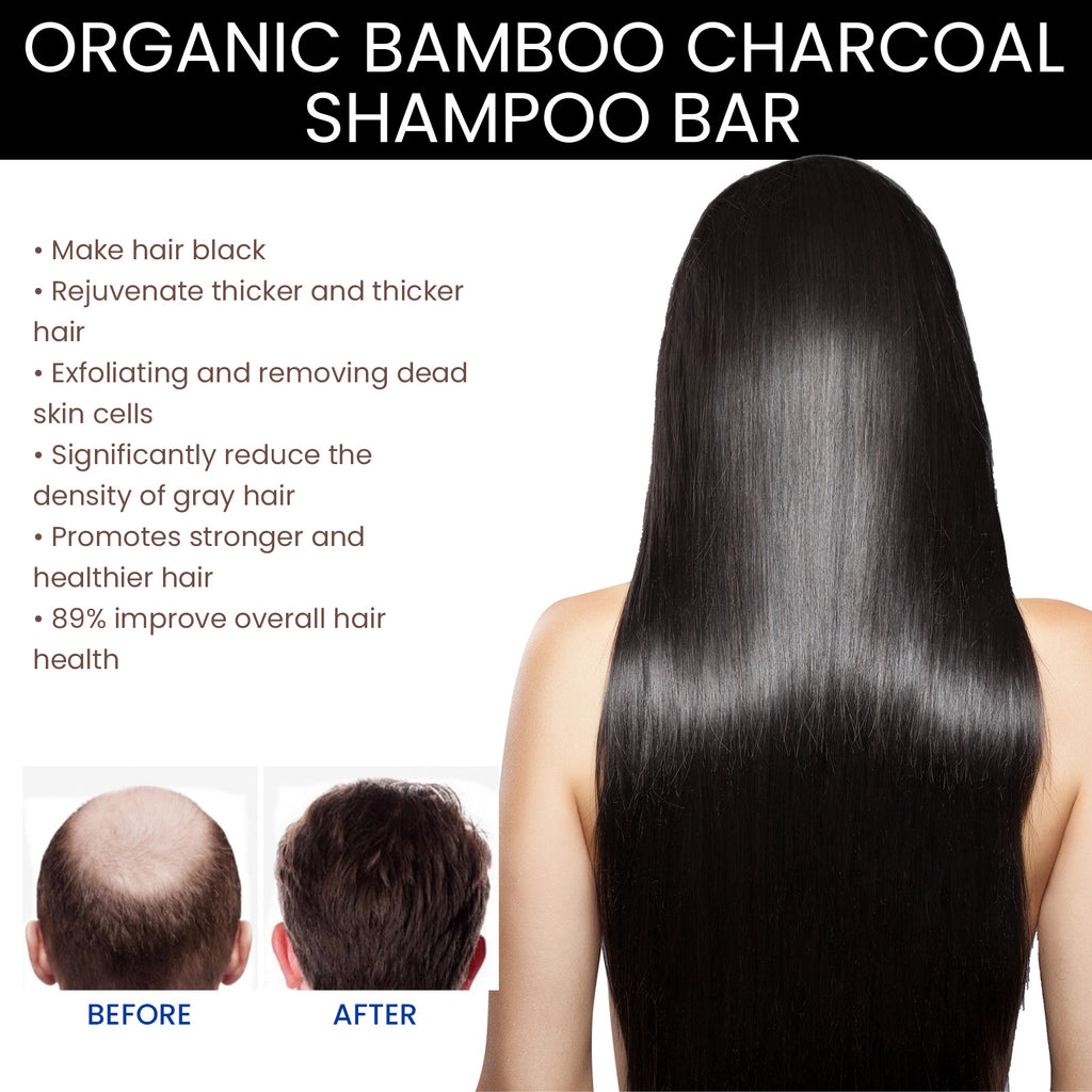 OUHOE Bamboo Charcoal Shampoo Soap – Deep Cleansing | Aladinae