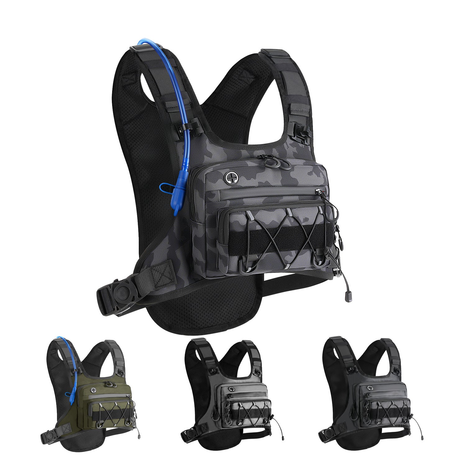 New tactical chest pack, multi-functional trail running bag, travel portable hiking bag, cycling backpack, Amazon bestseller.