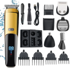 6-in-1 Men's Hair Clipper & Grooming Kit – Waterproof | Aladinae