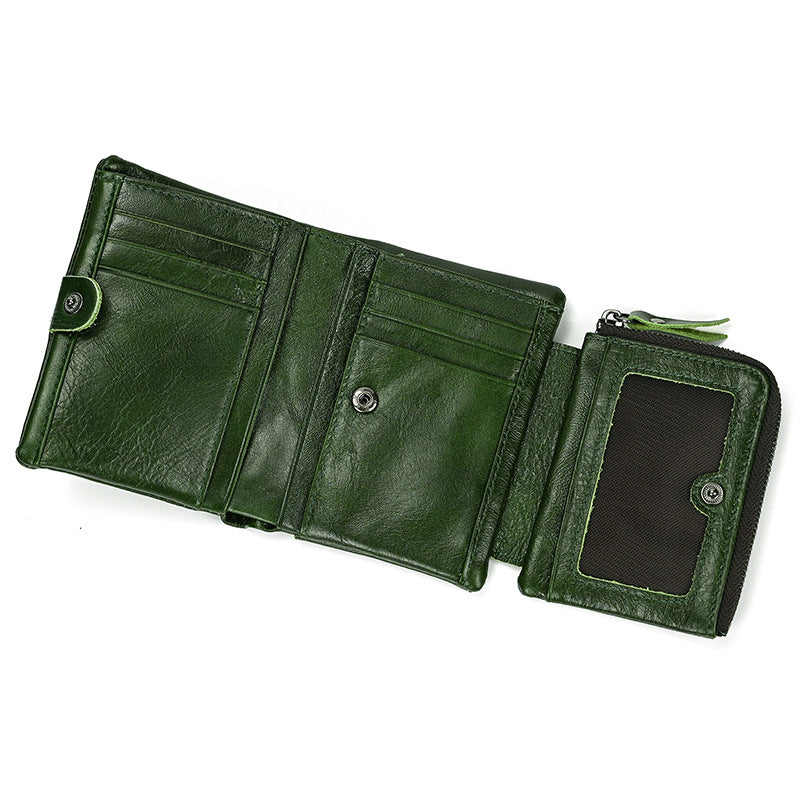 Men's RFID Genuine Leather Multi-Card Wallet | Aladinae