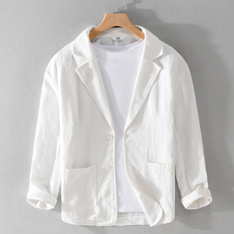 Men's Striped Linen Casual Blazer – Retro | Aladinae