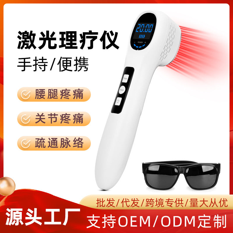 Portable handheld red light device assisted infrared therapy device 12 650nm 5 808nm therapy lamps cross-border