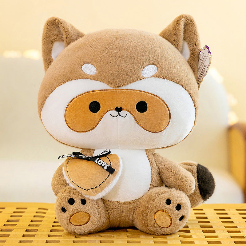 Love Raccoon Doll Plush Toy Cute Children Girl Large Doll Comfort Pillow Doll Birthday Gift
