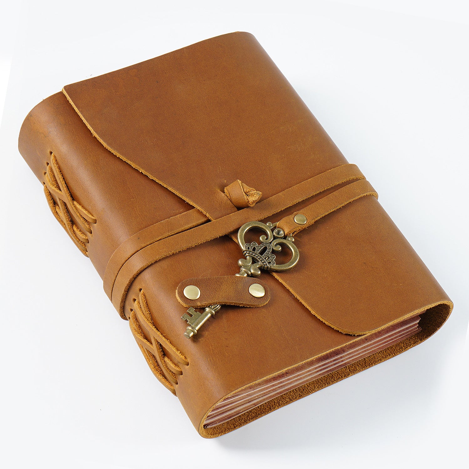 cowhide traveler notebook notepad retro handmade loose-leaf book magic diary