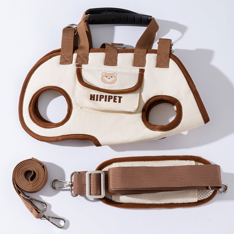 Amazonian dog carrying backpack, shoulder bag, handheld pet leash backpack, portable, breathable, can be worn as a crossbody bag, wholesale available.