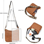 Amazon European and American retro solid color matching shoulder bag messenger bag webbing messenger bag shoulder strap large capacity multifunctional