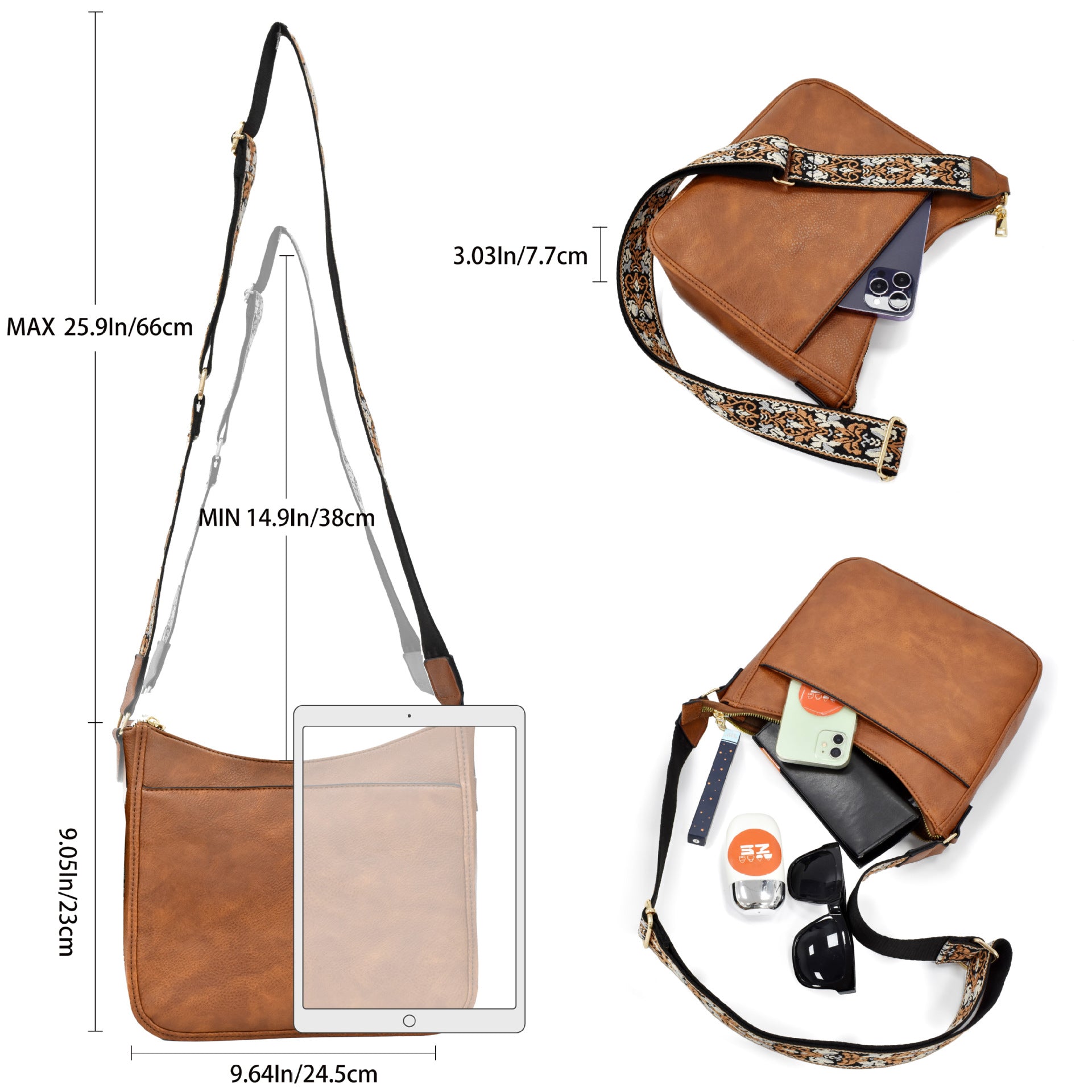 Amazon European and American retro solid color matching shoulder bag messenger bag webbing messenger bag shoulder strap large capacity multifunctional