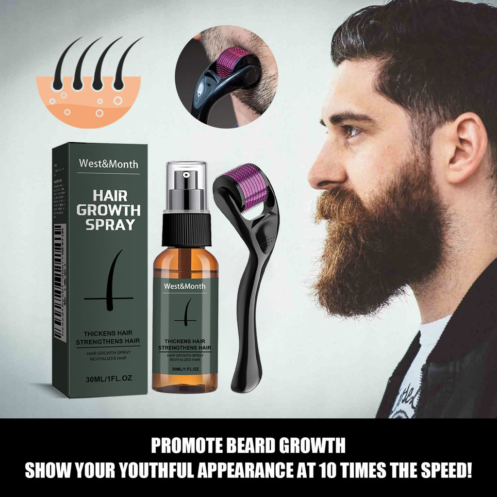 West&Month Beard Care Spray 30ml + Roller | Aladinae