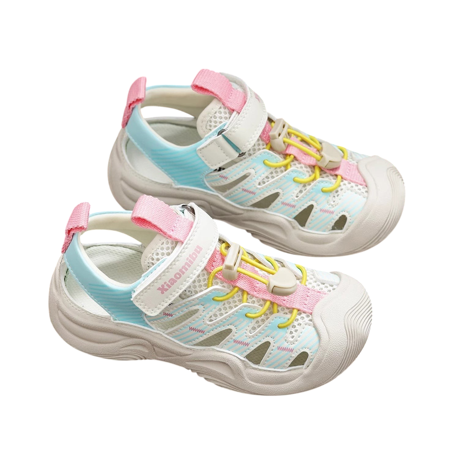 Girls shoes closed toe sandals 2024 summer new children's soft bottom sports shoes boys beach shoes summer style for middle and large children