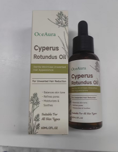 OCEAURA Cyperus rotundus hair removal essential oil: Gentle cleansing and moisturizing daily care oil for body skin.
