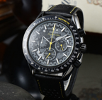 Omega's popular and trendy Speedmaster classic men's quartz watch (non-mechanical).