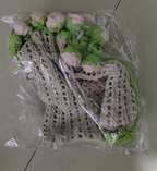 Cross-border rose bouquet blanket bucket bag handmade crochet knitting material kit wool knitting crossbody bag handmade crochet