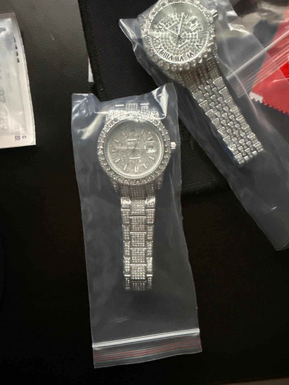Women's Snake Pattern Crystal Watch - Sunburst Dial