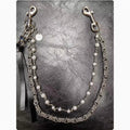 24ss Pioneer Simple Double Layer Clip Beads Handmade Trouser Chain