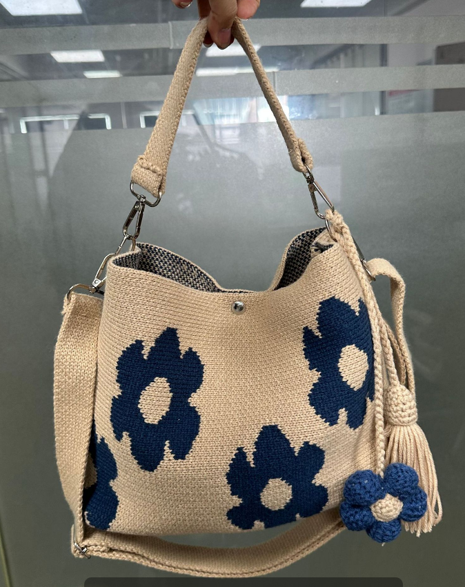 Cross-border HANDCRAFTED CROCHET FLOWER BAG Handmade Crochet Flower Bag Set
